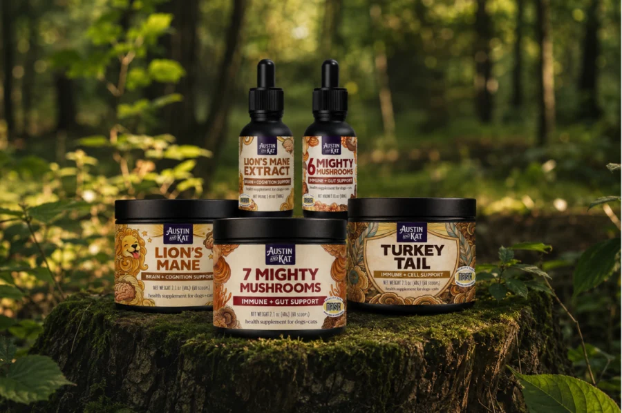 Elevating Pet Wellness: Austin and Kat Redefines the Functional Mushroom Market with Domestic Sourcing